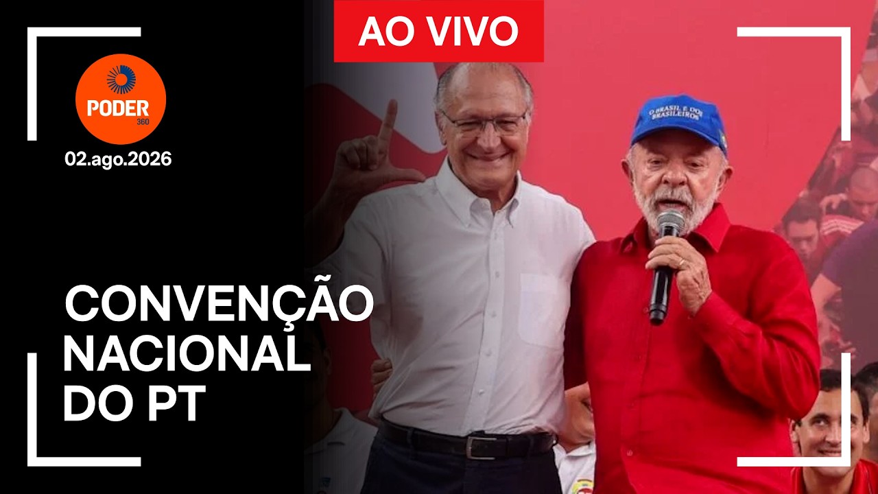 Ao vivo: PT oficializa candidatura de Lula ao Planalto