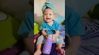 Baby Faeyza Habis Mandi Langsung Joget