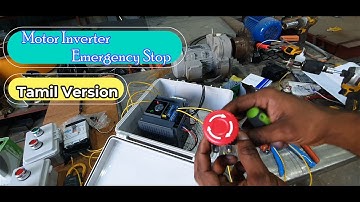 How to connect emergency stop switch in motor inverter