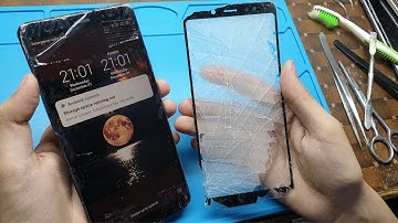Redmi Note 5 & Note 5 Pro Full Cracked Broken Front Glass Replacement Without LCD Dead Approvel ✅✅✅