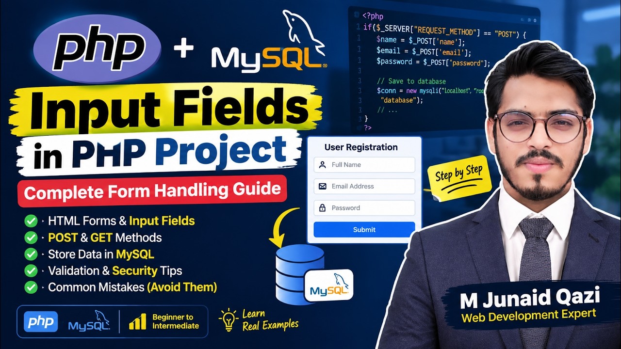 How to Add Input Field in PHP Project | Complete Step-by-Step Guide by ...