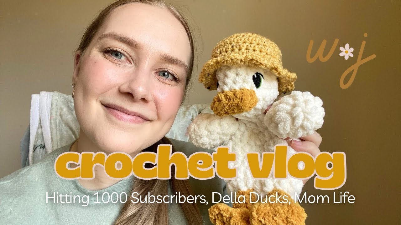 ヒューマンメード　CROCHETED DUCKS Crochet with Me! Hitting 1000 Subscribers, Making Della Ducks