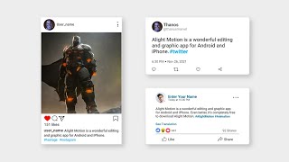 Social Media Animation Like Premiere Pro In Alight Motion | Alight Motion Tutorial screenshot 2