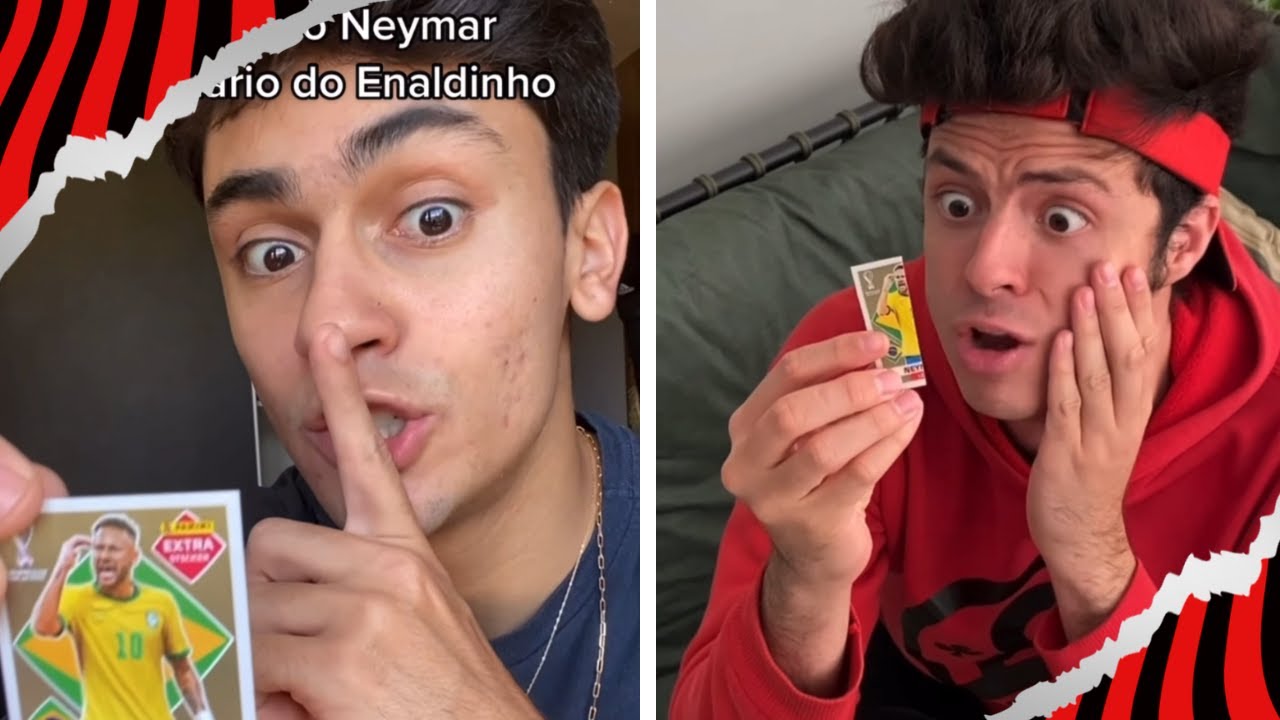 O PRIMEIRO A ACHAR A FIGURINHA DO NEYMAR LEGEND GOLD VENCE! - R$10.000,00!  (COPA 2022) 