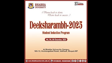 Day 1 Deeksharambh 2025, Student Induction Program | Faculty of Pharmacy | #BhabhaUniversity