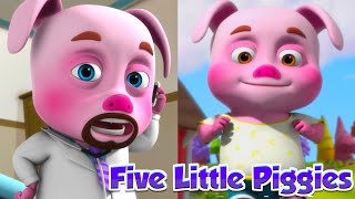 five little piggies sitting on a wall and more nursery rhymes kids songs cartoon animation