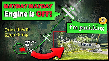 Student Pilot SOLO has ENGINE FAILURE | Crashed and Survived near Waterbury, CT