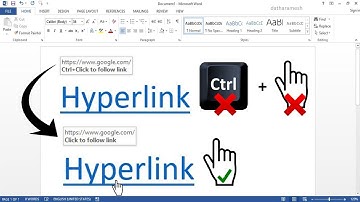 How to Disable Ctrl + Click to Follow Hyperlink In MS Word