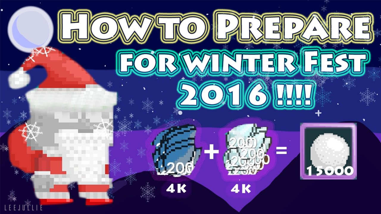 Growtopia #24 4000 Snowball Seed | How to prepare for Winter Fest