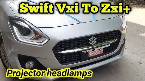 Swift vxi model convert zxi+ headlight installation
