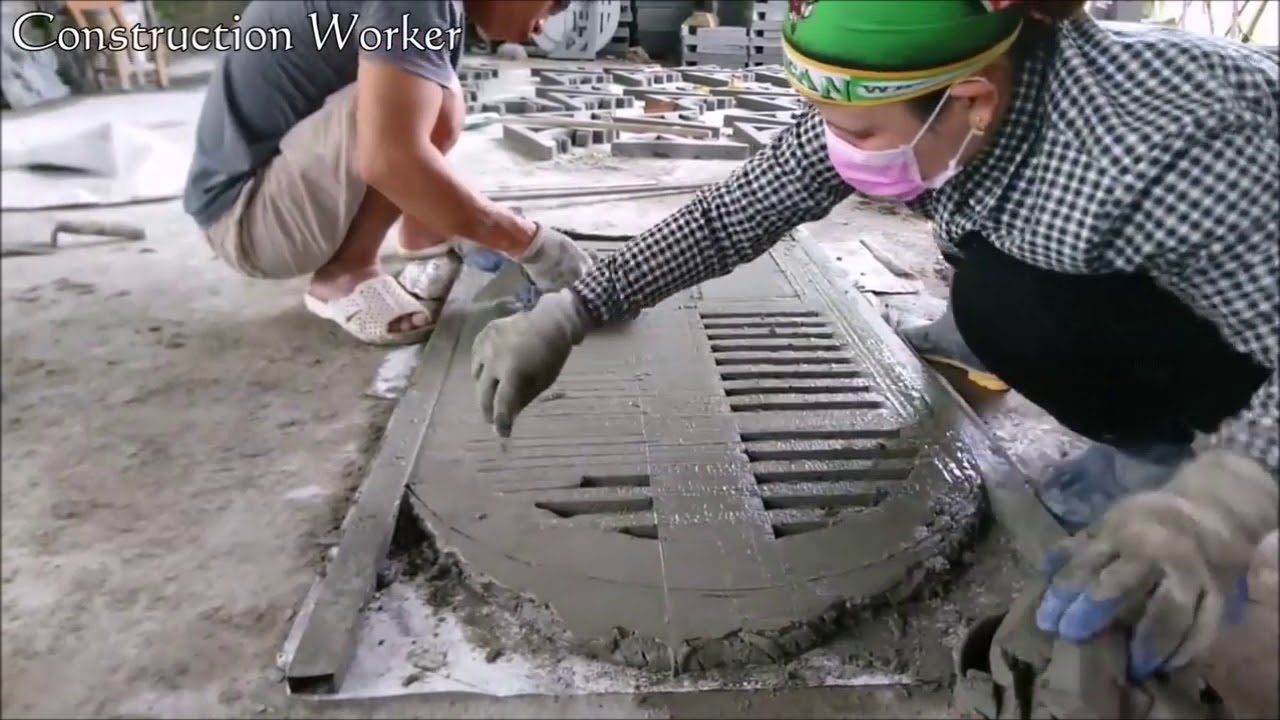 Amazing Techniques Construction Creative Sand And Cement Working Build ...