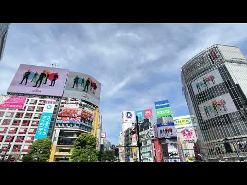 【渋谷】渋谷スクランブル交差点シンクロ放映 オメガ #オメガ #omega