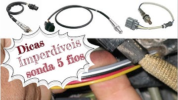Testes infalíveis de sonda lambda (5 fios) banda larga no carro - Bosch e NGK.
