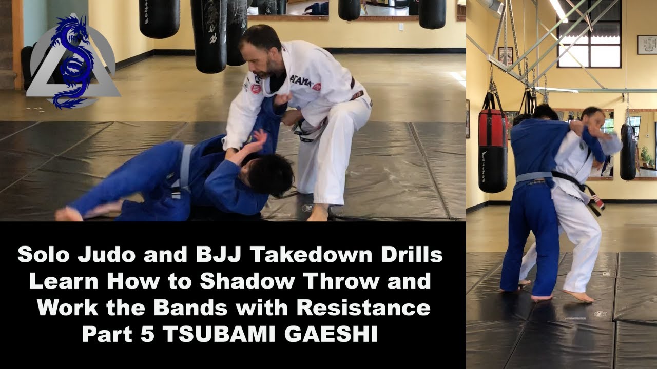Solo Judo and BJJ takedown drills tsubami gaeshi Part 5 YouTube