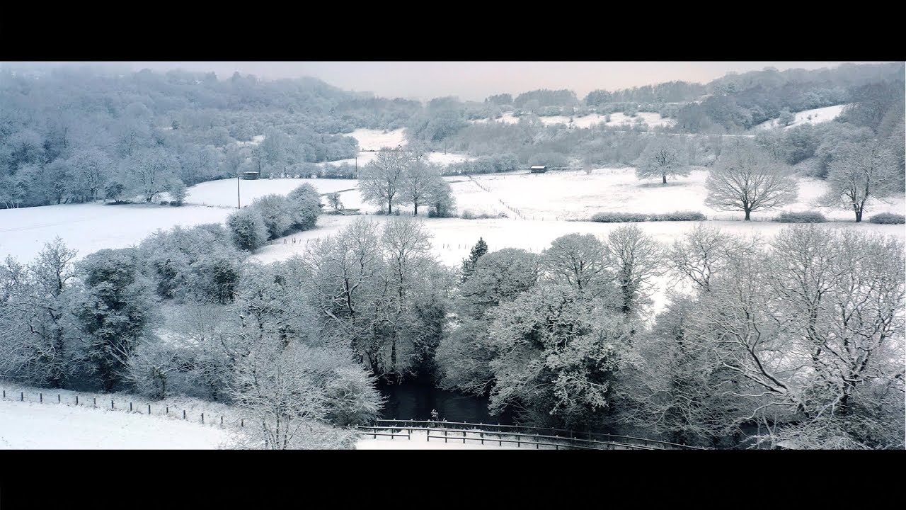 drone crash 2018 SNOW UK Drone Footage DJI MAVIC 2 PRO Relaxing Music Winter Scene