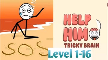 Help Him Tricky Brain Level 1-16 By Weegoon Gameplay Walkthrough