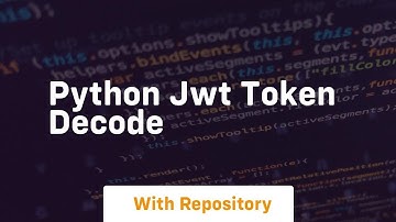 python jwt token decode