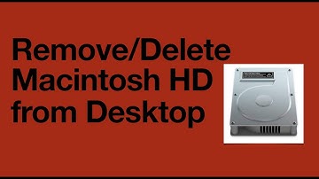 How to Remove Macintosh HD from your MAC