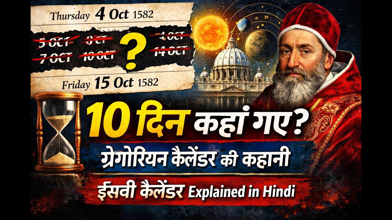 10 दिन कहाँ गए? | ग्रेगोरियन कैलेंडर की कहानी | ईसवी कैलेंडर Explained in Hindi