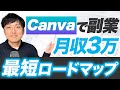 【初心者】Canvaを使って副業で月収3万円を稼ぐ最短ロードマップ