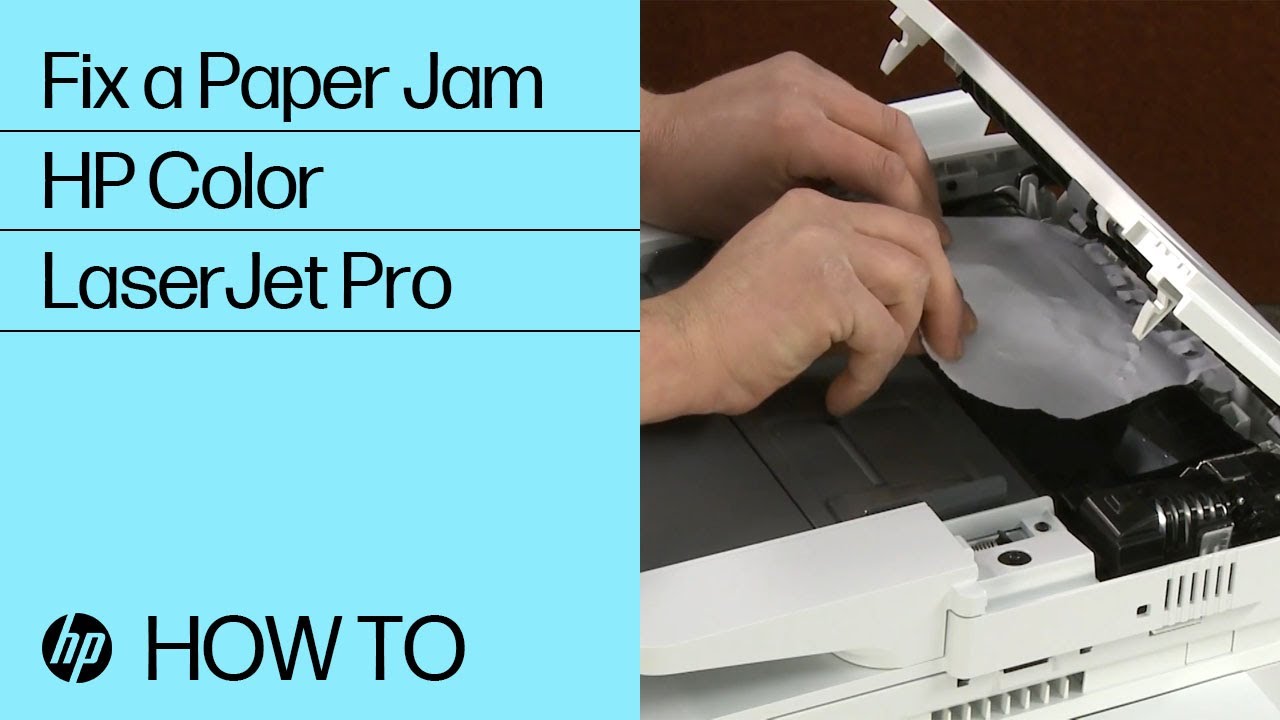 Fixing a Paper for Select Color LaserJet Pro Printers | HP LaserJet | @HPSupport - YouTube