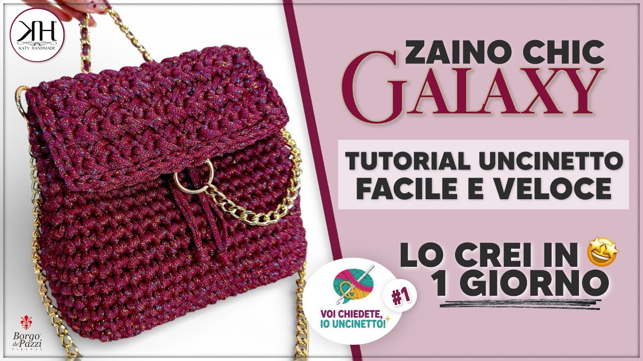 Вязаный рюкзак за 1 день! 🎒 Очень просто и стильно - 