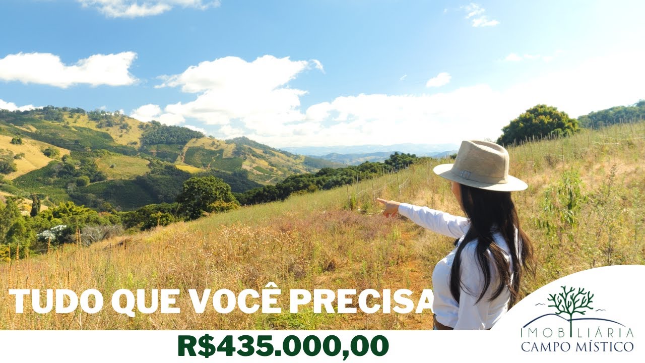 CHÁCARA A VENDA NO SUL DE MINAS COM CASA, CAFÉ PRODUZINDO, LAGO E CASCATA