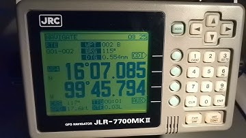 GPS JLR 7700MKII WAYPOINTS AND ROUTE PLAN INPUT
