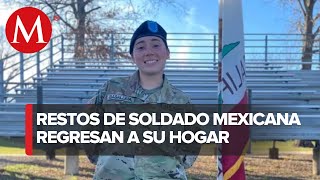 Soldado mexicana hallada muerta en Texas es repatriada a Michoacán