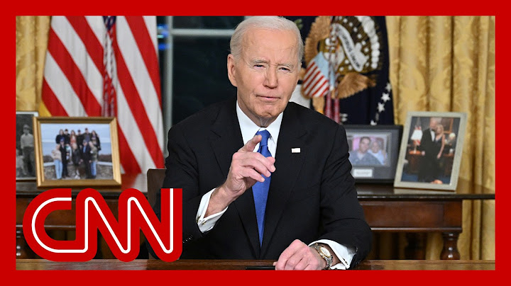Watch President Biden's farewell address from the Oval Office