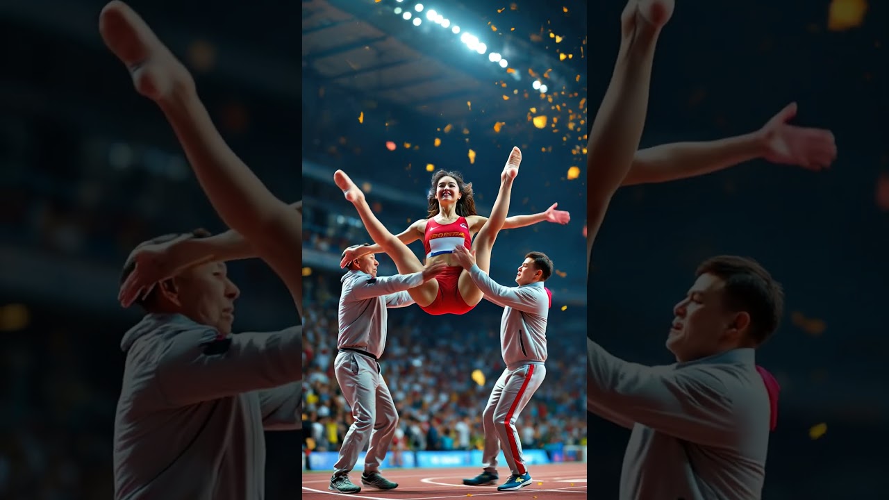 🇰🇷 금메달의 순간, 180도 점프 세레모니 • 🇺🇸 Gold Medal Moment – 180° Celebration Jump