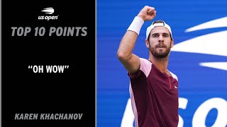 Karen Khachanov | Top 10 Points | 2022 US Open