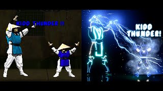 Mortal Kombat 11  - Kidd Thunder Side By Side Comparison
