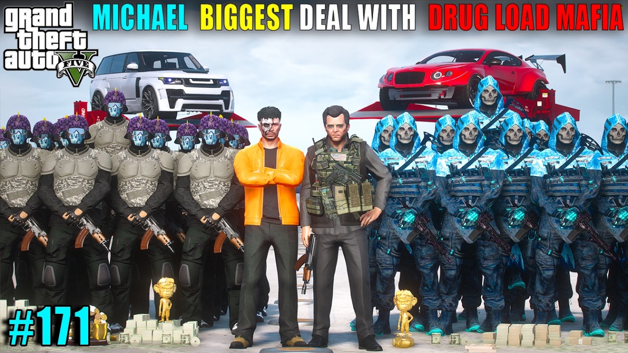 MICHAEL BIGGEST DEAL WITH DRUG LOAD MAFIA | GTA 5 GAMEPLAY 