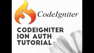 Codeigniter Ion Auth Tutorial - Codeigniter Authentication and Authorization