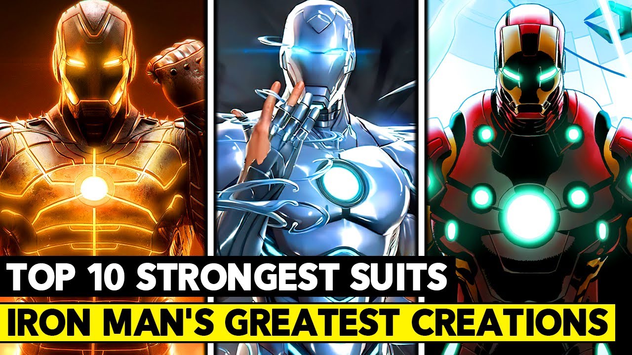 Top 10 Strongest Iron Man Suits! Too Strong For The MCU 