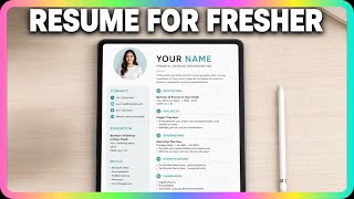 How to Make Resume in Canva for Fresher (Plus Template)