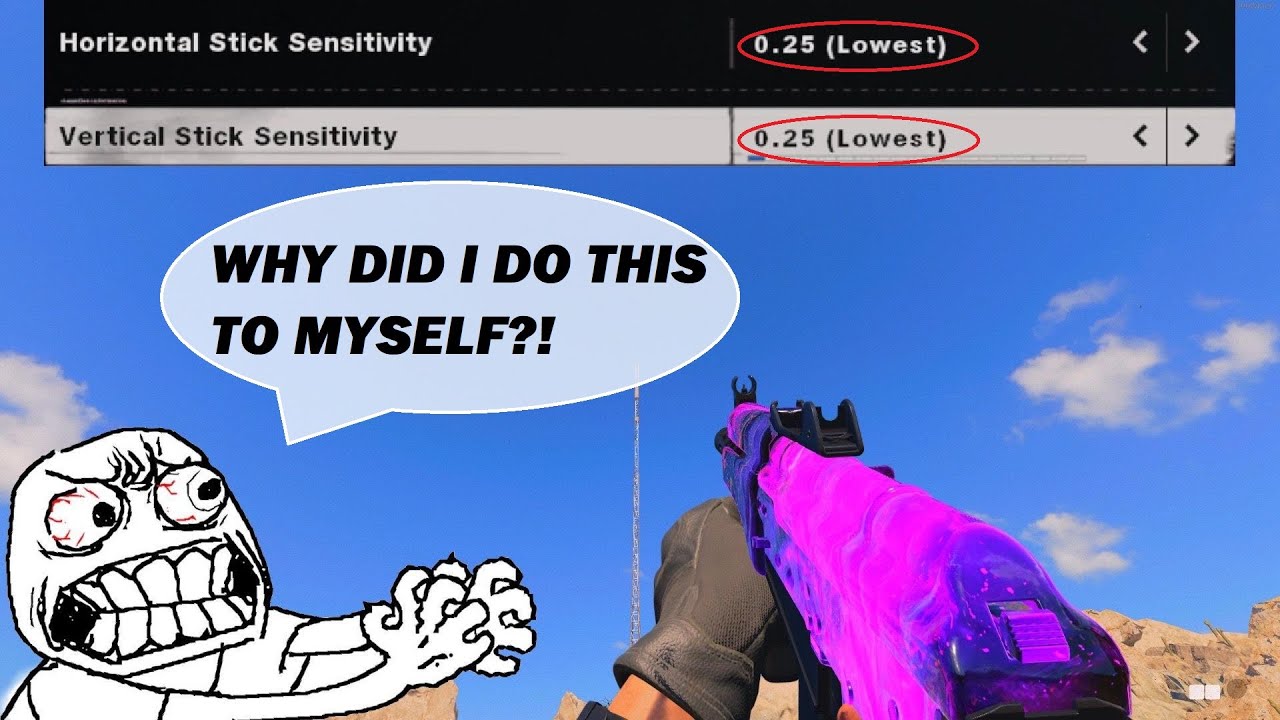 I Tried Using The LOWEST Sensitivity In Cold War and Instantly Regretted It...