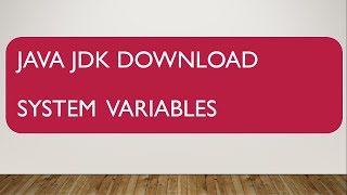 Class -5 JAVA JDK | SELENIUM INSTALLATION| SYSTEM VARIABLES💥💥💥💥💥💥💥💥AWESOME