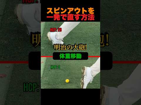 スピンアウトを一発で直す方法
