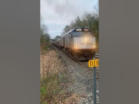 Amtrak Downeaster 680 pulling into wells on a crisp spring morning. # ...