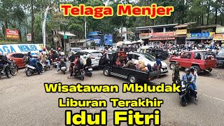Mbludak The Atmosphere Of Telaga Menjer Tourism On The Last Day Of The Eid Alfitr Holiday Sund