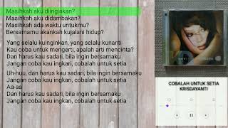 Krisdayanticobalah Untuk Setia lirik  Cover