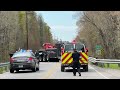 Emergency crews work to recover a vehicle that plunged into the Edisto River on March 18, 2024