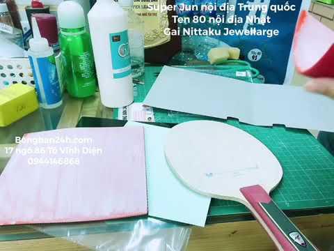 Video Hướng dẫn cách dán mặt vợt bóng bàn bằng keo sữa(... - youtube