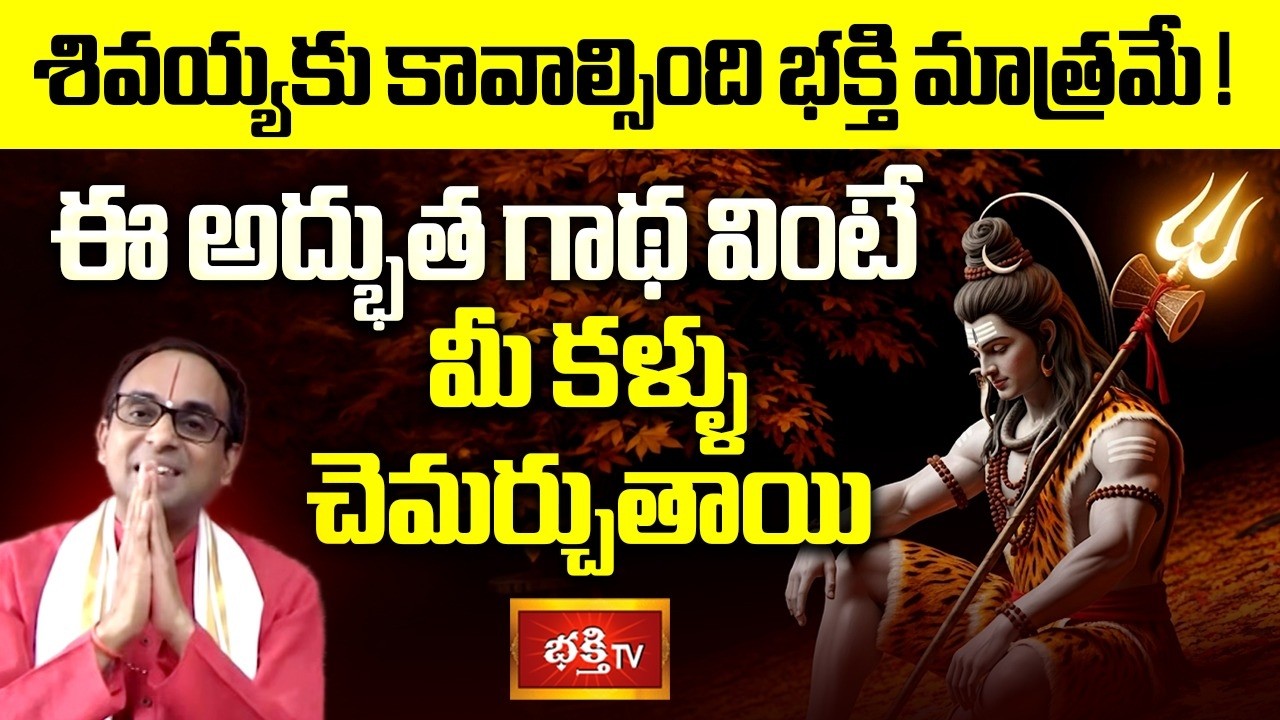 శివయ్యకు కావాల్సింది భక్తి మాత్రమే! ఈ అద్భుత గాథ వింటే మీ కళ్ళు చెమర్చుతాయి | Sri Nanduri Srinivas