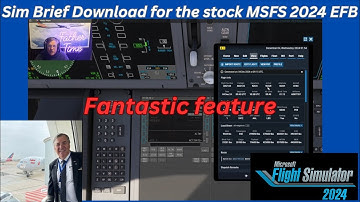 MSFS 2024: Download your Sim Brief flight plan directly into your nav system using the stock EFB!