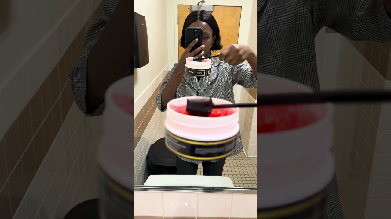 Лучший контроль краев для волос 4C | Контроль краев с помощью гребня и пены | Контроль краев с си...