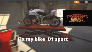 Biker  Garage Mechanic Simulator  : D1 sport fix My bike screenshot 4