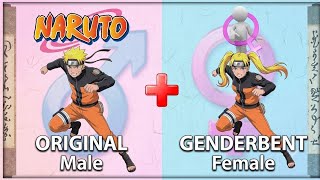 Naruto Shippuden :  All Characters Female version #naruto #viral #anime  #trending #viral ##obito 